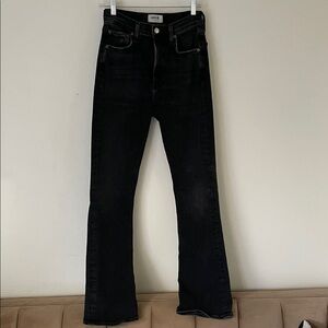 Agolde Nico boot cut washed Black